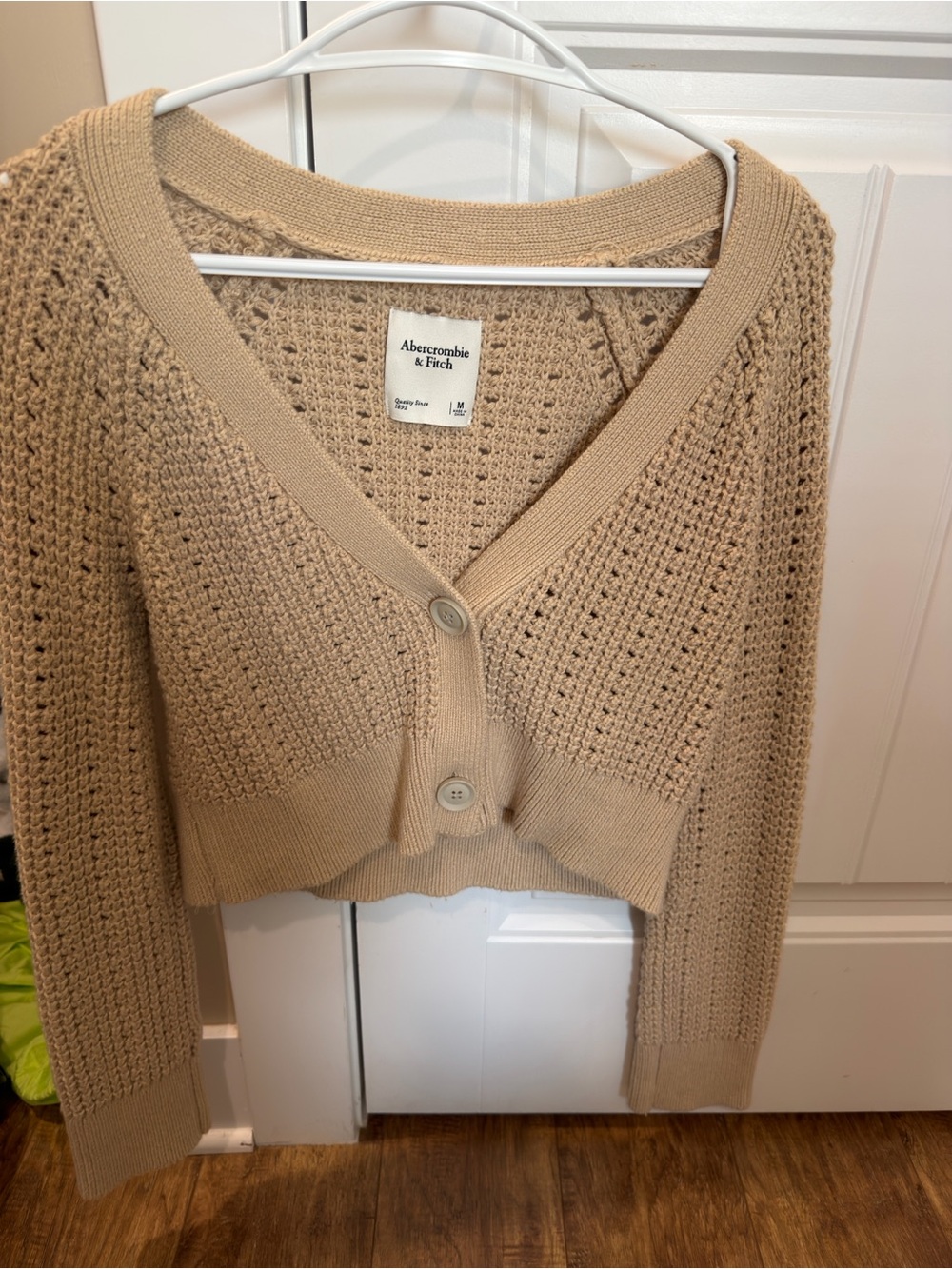 Abercrombie Short Pointelle Cardigan